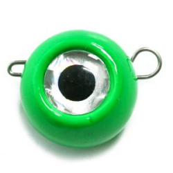 Груз крашеный разборная чебурашка "ШАР" 40 гр., цвет 15-зеленый люминофор GCR(B)C-40-15 5 шт