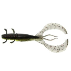 Силиконовая приманка Рак Flagman FL Craw 3,5" цв. #1816 Black/Chartreuse