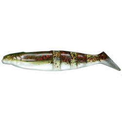 Эластичная приманка Lake Fork Boot Tail Magic Shad 4.5" цв. Waterm.RedPearl