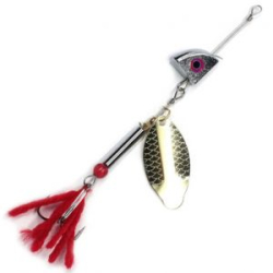 Блесна вращающаяся Namazu Al-Strasa 21гр. цвет 02 (латунь)