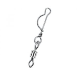 Карабин с вертлюгом Sprut SS-48 SN #10/7kg (Diamond Eye Rolling Swivel with Italian Snap) 1упак*6