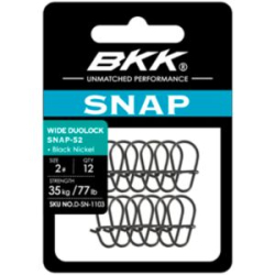 Застежка BKK Wide Duolock Snap-52 (Black Nickel) (D-SN-1102) - 1# (12шт)