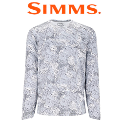 Simms SolarFlex Crew, Back Eddy White