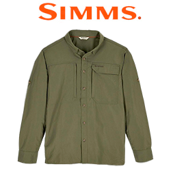 Simms Guide Fishing Shirt, Loden