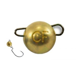 Вольфрамовая шарнирная головка Crazy Fish 2г цвет золото