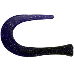 Хвост силиконовый для Strike Pro Guppie Jr 9см 3,4гр. цвет фиолетовый с блестками 4шт