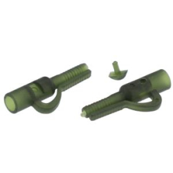 Клипса для карпового монтажа Mikado с замком, серо-зелён. (уп.-10шт.) (AMC-11523-07)