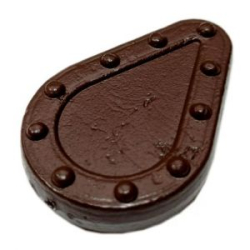 Грузило Капля плоское с грунтозацепом скользящее Flagman 80г brown ВР 2шт