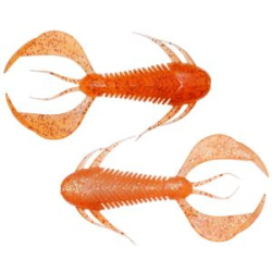 Силиконовая приманка Megabass Rock Hog 2,5" цв. clear orange/rainbow flake