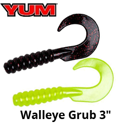 YUM Walleye Grub 3"