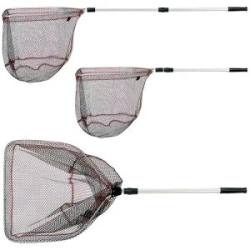 Подсачек прямоугольный Akara PF-2-1 50x55см 2 колена резининовая сетка разборный L160