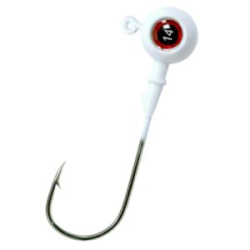 Джиг крашеный "Шар с глазом 3D" 3 гр, кр-к VD-077 Gamakatsu Ni № 1, цв. 05-белый GCB-077-01-03-05