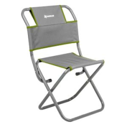 Стул туристический со спинкой Nisus СР-400.22c (ст.труба д22) серо-зеленый (T-N-TC-400.22s-GR)