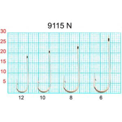 Крючок Fish Season (Ставридный) с ушком, №12, покрытие BN (10 шт)