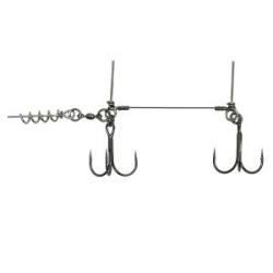 Стингер Контакт для силиконовых приманок 7х7 AFW 15-17 см, 2 тройника №1/0