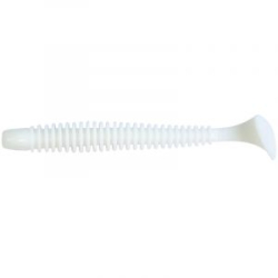 Силиконовая приманка Pike Hunter Ribbed Worm 2.1" 5.3 см. #007 White (12 шт)