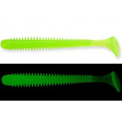 Силиконовая приманка Keitech Swing Impact 3.5" #026 Clear Chartreuse Glow