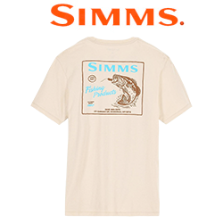 Simms Locals Bass Shop T-Shirt, Natural