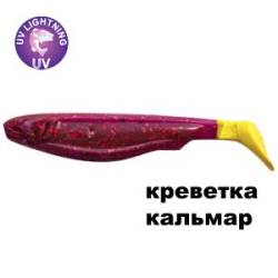 Силиконовая приманка Crazy Fish Slim Shaddy 3.2" 56-80-504SL-7-F креветка+кальмар цв. 504SL