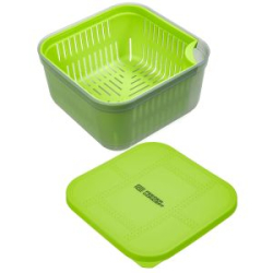 Коробка рыболовная для прикормки и насадки с вентилируемой крышкой и лотком Feeder Concept Feeder Bait Box 170×170×95 (FC211-001)