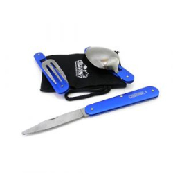 Набор складных столовых приборов "Следопыт", в чехле (ложка, вилка, нож)