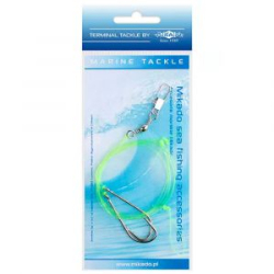 Поводок для морской рыбалки Mikado Simple Boom Rig 0,60mm, крючки 2 х №3/0 (Арт.LS-B280-3/0)