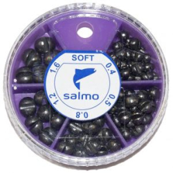 Грузила Salmo Дробь Soft мягкие 5 секций 0.4-1,6г 60г набор 2