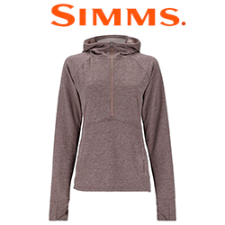 Simms Women's Bugstopper Hoody, Heron Heather