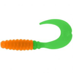 Силиконовая приманка Helios Credo 2,35"/6,0 см Orange & Green 7шт. (HS-10-025)