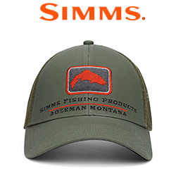 Simms Trout Icon Trucker, Smokey Olive