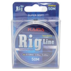 Леска Kaida RIG LINE прозрачная 50м 0,165мм 4,19кг