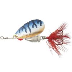 Блесна Kuusamo Kuf-Lippa 5гр. (с опереньем) цвет BL/O/BLU-S