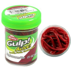 Приманка червь земляной Berkley Gulp! Alive!® Angle Worm - RED WIGGLER (1140587)