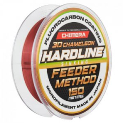 Леска Chimera Hardline Method Feeder Fluorocarbon Coating 3D Chameleon Sinking 150m # 0.203
