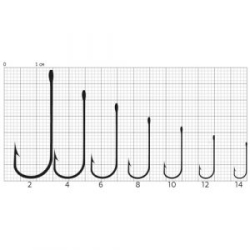 Крючки Cobra ALLROUND сер. CA124 разм. 012 10шт.
