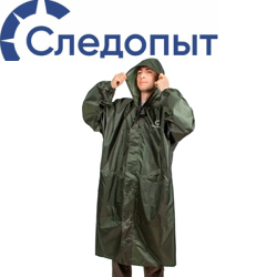 Плащ непромокаемый Следопыт для охоты и рыбалки, хаки