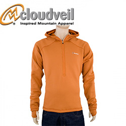 Cloudveil Run Don't Walk Full Zip Hoody Ember