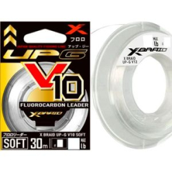Поводковый материал YGK X-Braid UP-G Leader V10 Soft 30m #3-14lb