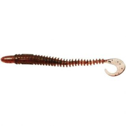 Cиликоновая приманка червяк твистер RuBaits Street Worm Twist - RBWT124Vi02 - Чёрная  смородина