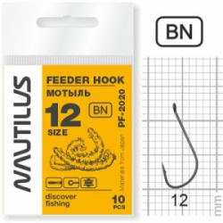 Крючок Nautilus Feeder мотыль PF-2020BN  №12