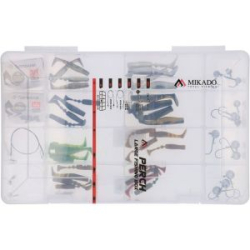 Набор силиконовых приманок Mikado Perch Soft Lure Kit на окуня в коробке бол. (CS-BOX-03)