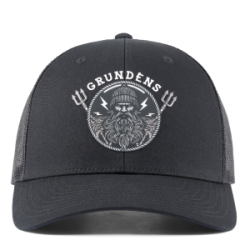 Бейсболка Grundens Sentinel of the Seas Trucker, Black, One Size