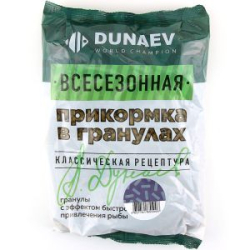 Прикормка всесезонная Dunaev гранулы 0.75кг - Универсальная Мотыль