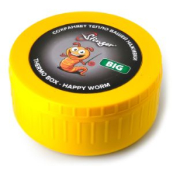 Термокоробка Stinger Happy Worm, 125мм, желтая