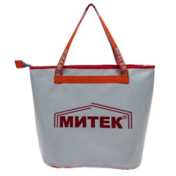 Сумка Митек без крышки, овал 40х20х40 (серый)
