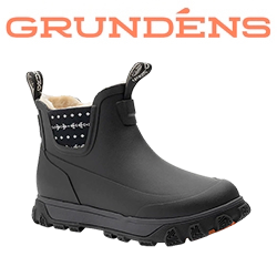 Grundens Women's Deviation Sherpa Ankle Boot, Black