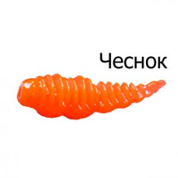 Мягкая приманка Boroda Baits Larva цв. Огненно-красный, аттр. Чеснок, 12 шт./уп.