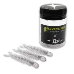 Силиконовые приманки 11Lures Dzen цвет Salt&Pepper