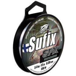 Леска Sufix SFX Roach 150м прозрачная 0,25 мм 3,3кг