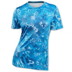 Футболка женская Veduta Air серия UPF50+ Reptile Skin Blue Water р.L